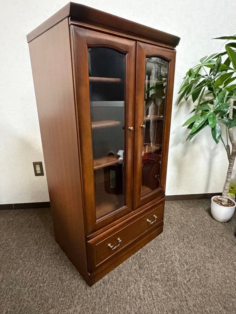 昭和レトロ 武富木工 キャビネット 食器棚 アンティーク調　テネシー