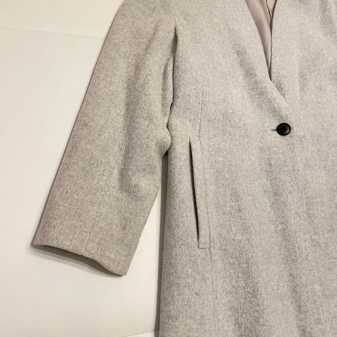 美品　大きいサイズ　アンタイトル　グレー　コート サイズ44 3L相当