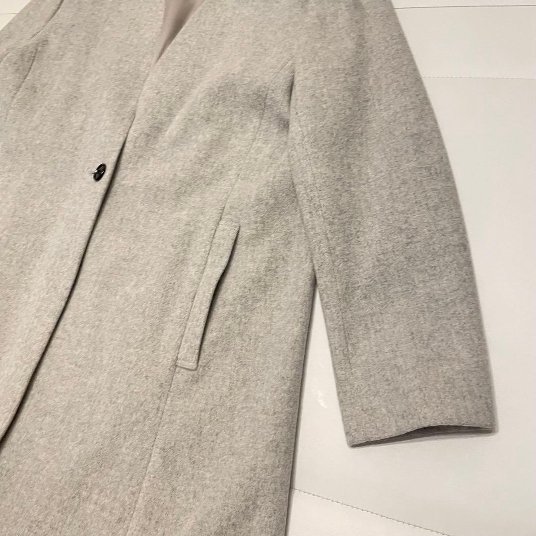 美品　大きいサイズ　アンタイトル　グレー　コート サイズ44 3L相当