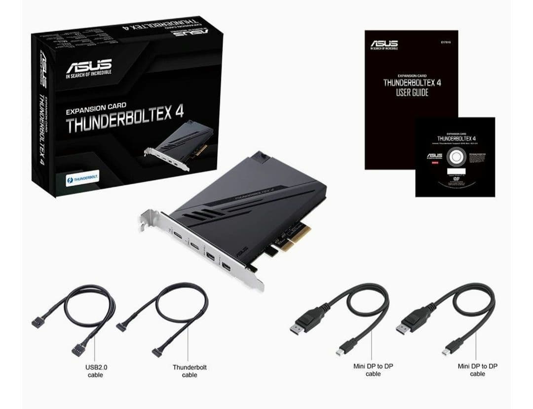 ASUS THUNDERBOLTEX 4 拡張カード USB4互換