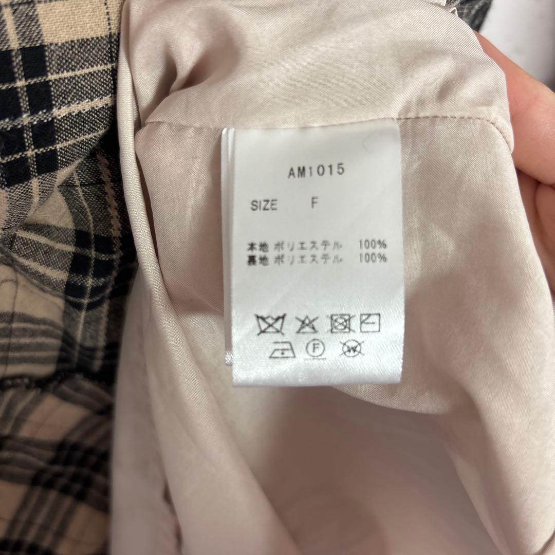 ANDMARY Cecily check long dress アンドマリー