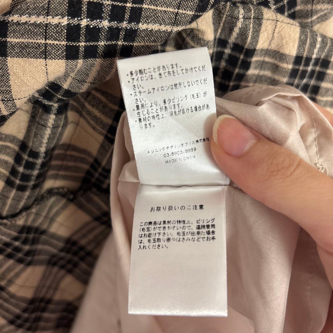 ANDMARY Cecily check long dress アンドマリー