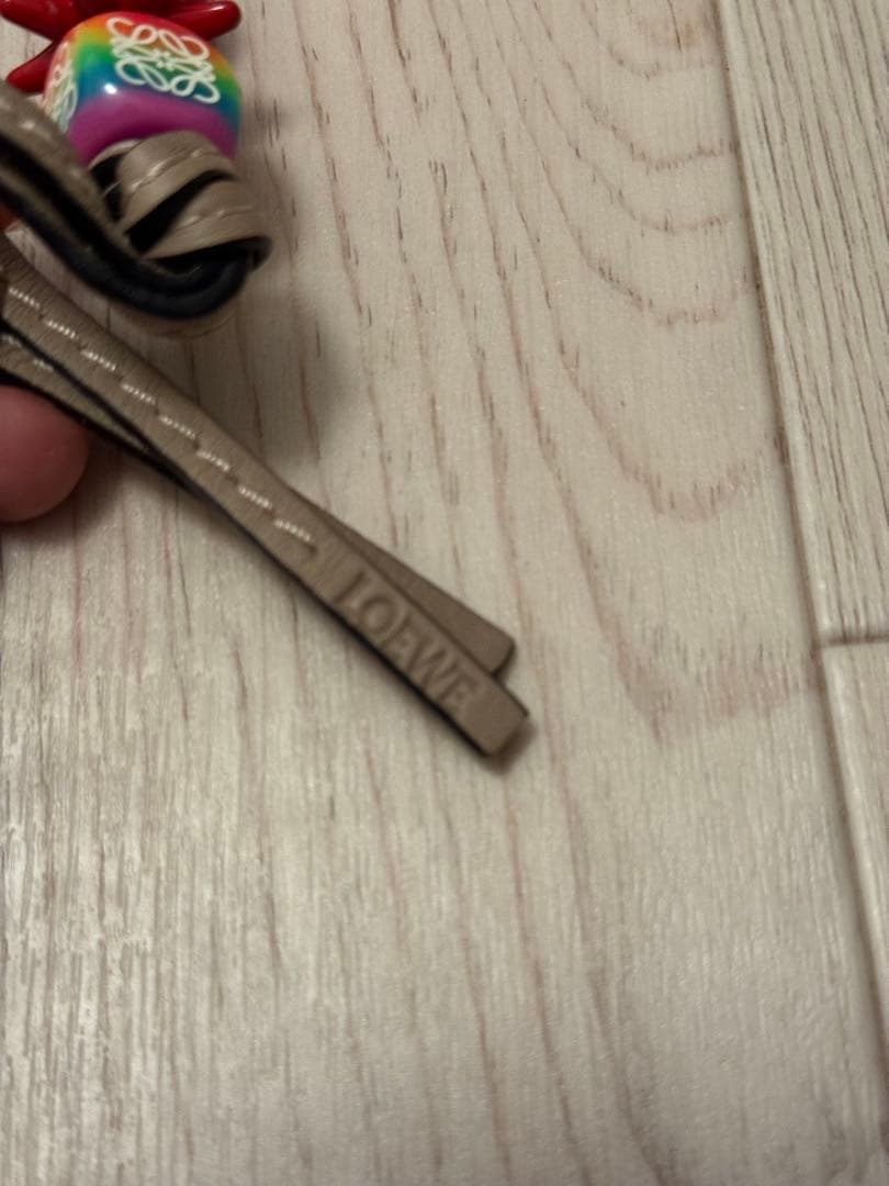 ロエベLOEWE パーソナライズチャーム ブルーダイス 革紐