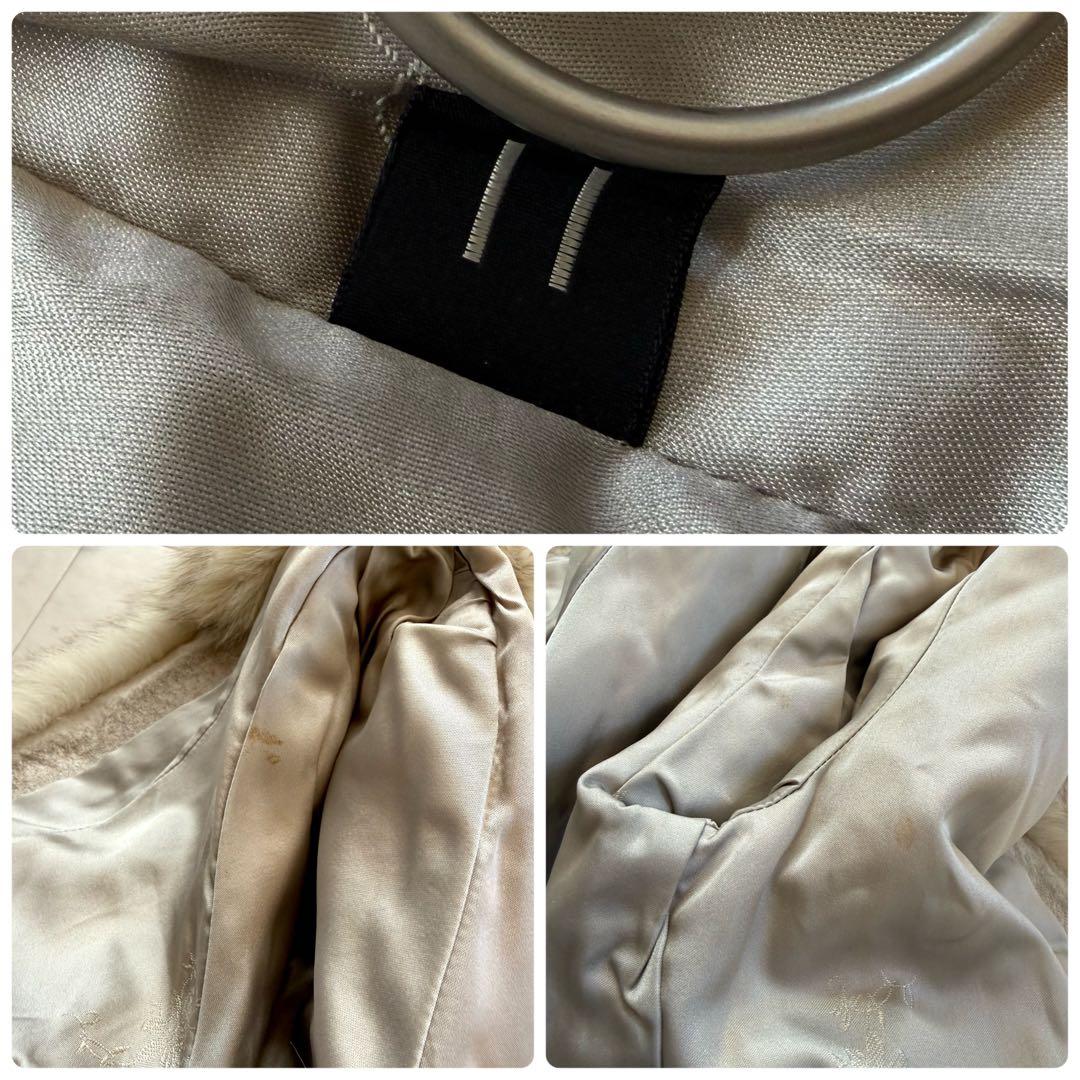 ボリューム◎ブルーフォックス ファーコート リアルファー 毛皮 毛並み◎