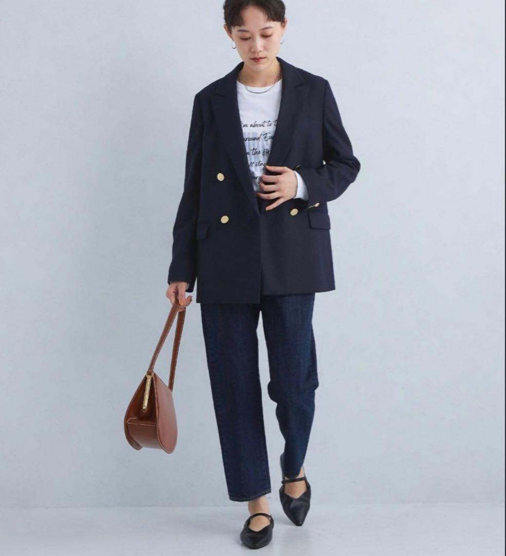 グリーンレーベルリラクシング メランジツイルダブルジャケット