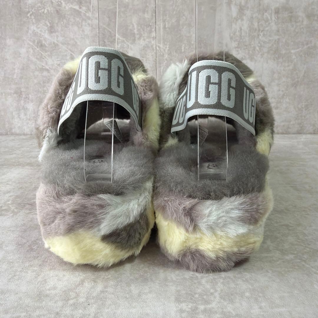 ⭐️未使用⭐️UGG アグ フラッフイヤー スライド サンダル 25cm カモフラ柄