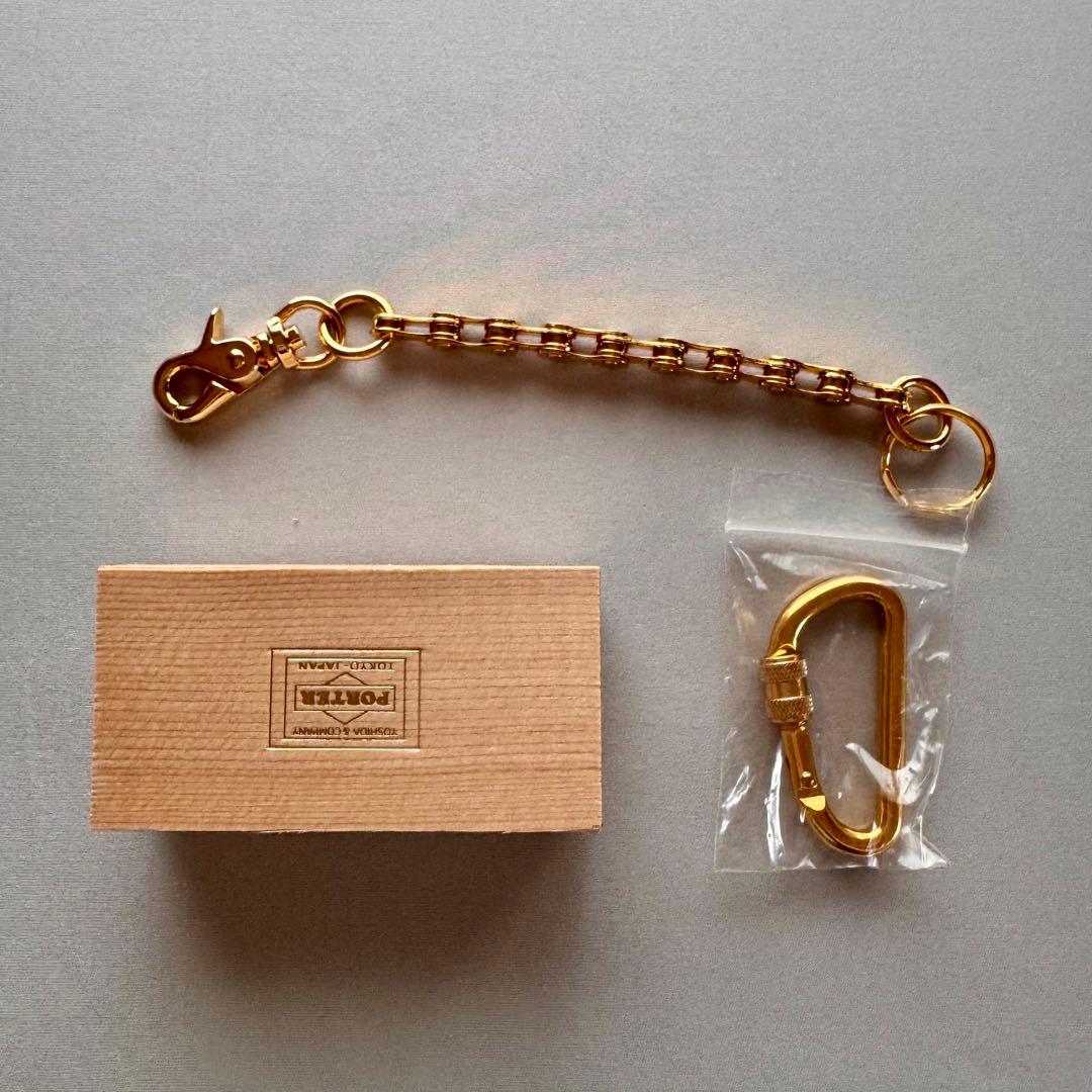 PORTER ポーター　バイシクルチェーン　ショート　 ゴールド