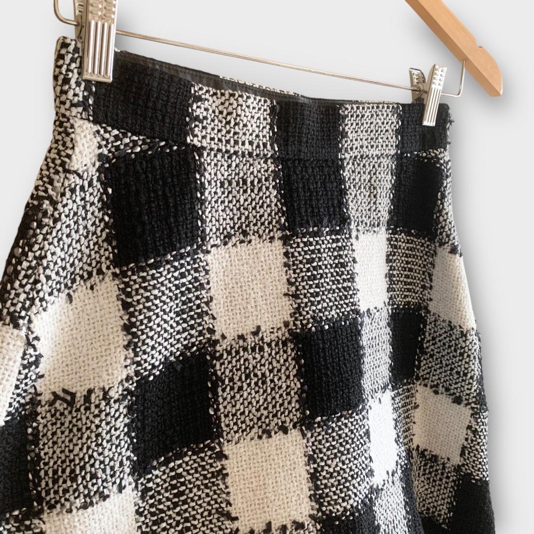 ★sheller❤️シェリエ　チェックツイードショートパンツ　キュロット　ブ