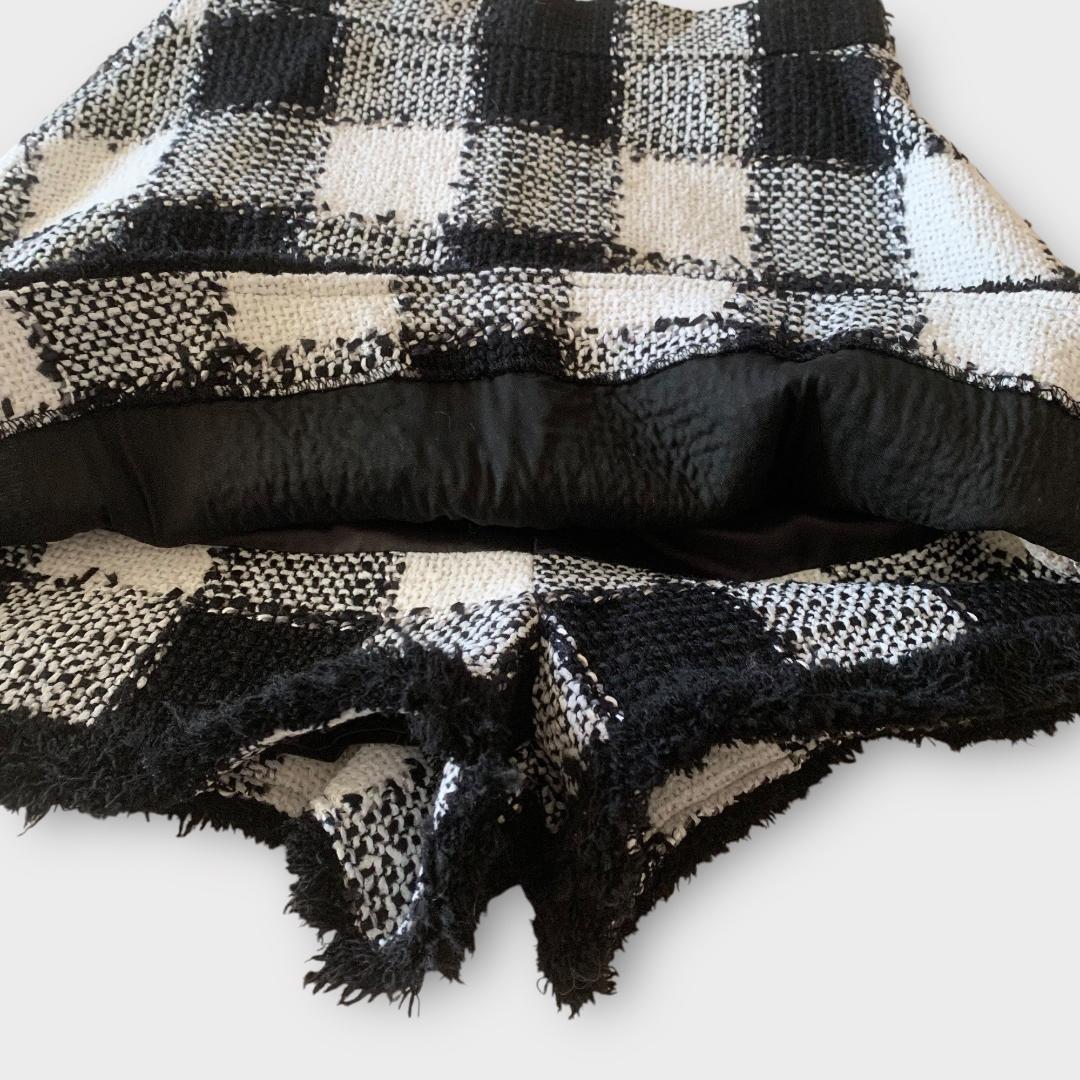 ★sheller❤️シェリエ　チェックツイードショートパンツ　キュロット　ブ