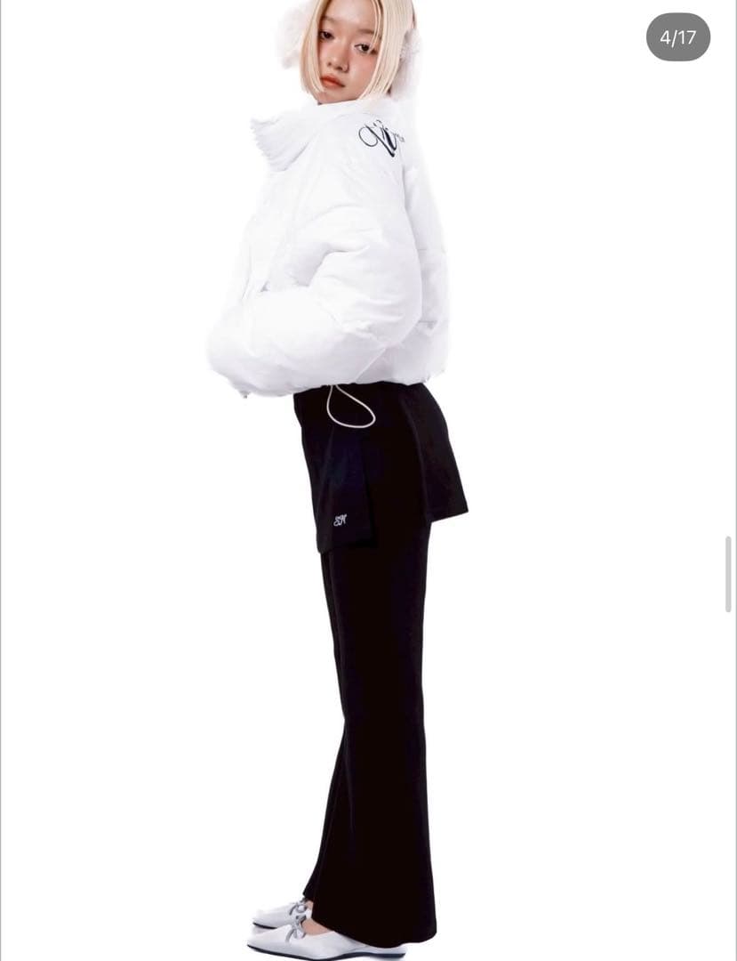 smyeon レイヤードフレアパンツ