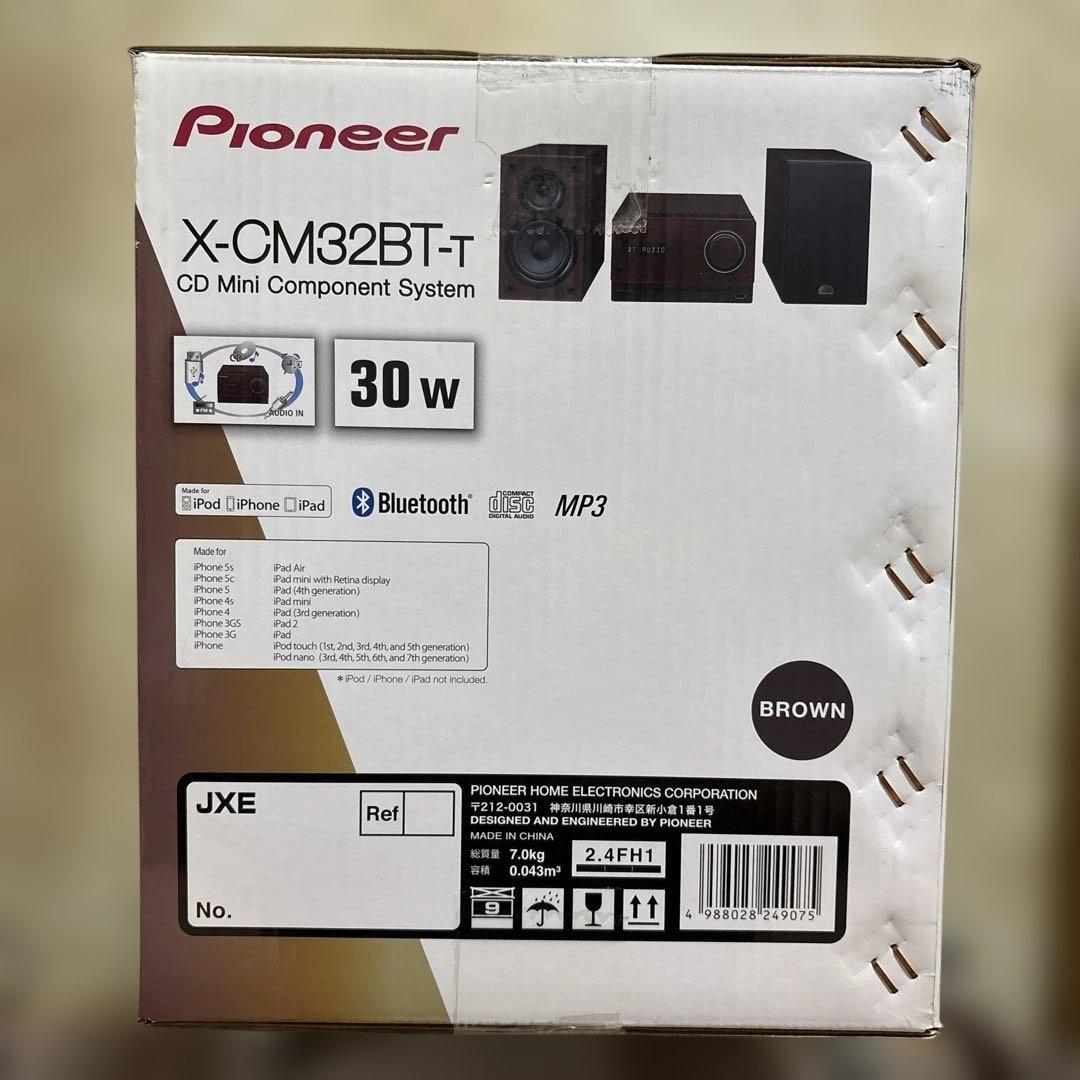 Pioneer X-CM32BT-T CDミニコンポーネントシステム　ブラウン