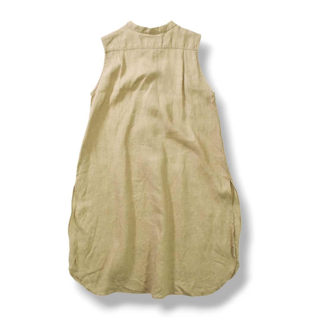 【上質】イタリア製 アルマーニジーンズ リネン100％ ノースリーブチュニック♪