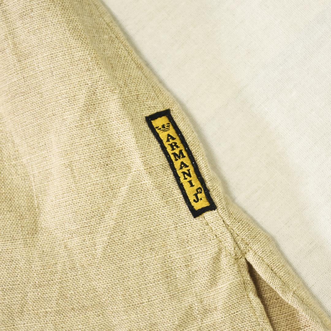 【上質】イタリア製 アルマーニジーンズ リネン100％ ノースリーブチュニック♪