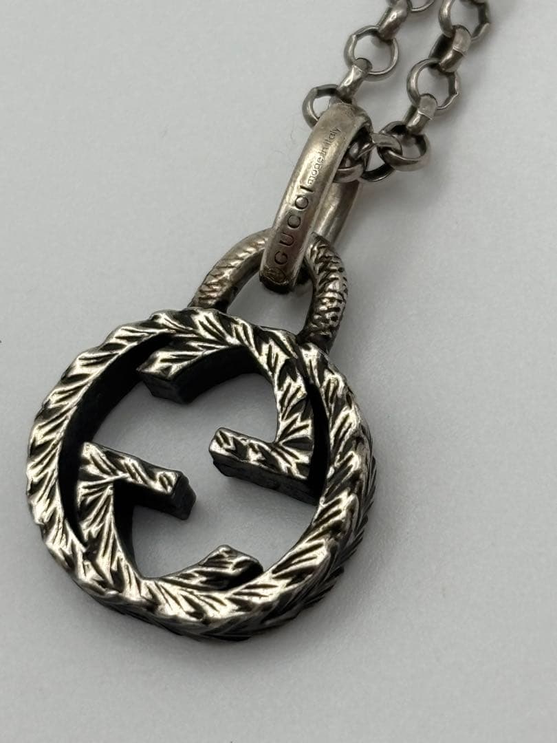 GUCCI グッチ ネックレス インターロッキング チェーン切れ 925