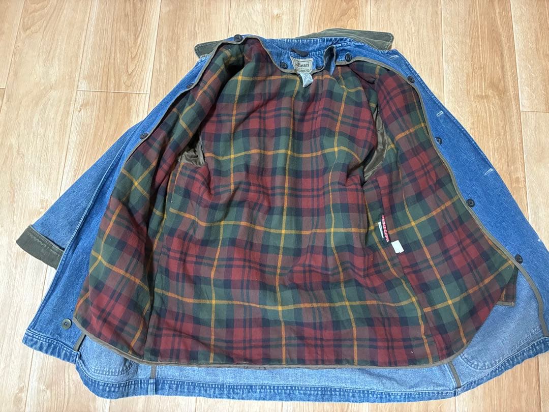 L.L.Bean デニムハンティングジャケット　ライナー付き　カバーオール
