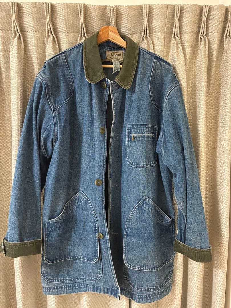 L.L.Bean デニムハンティングジャケット　ライナー付き　カバーオール