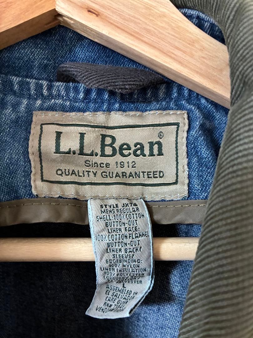 L.L.Bean デニムハンティングジャケット　ライナー付き　カバーオール
