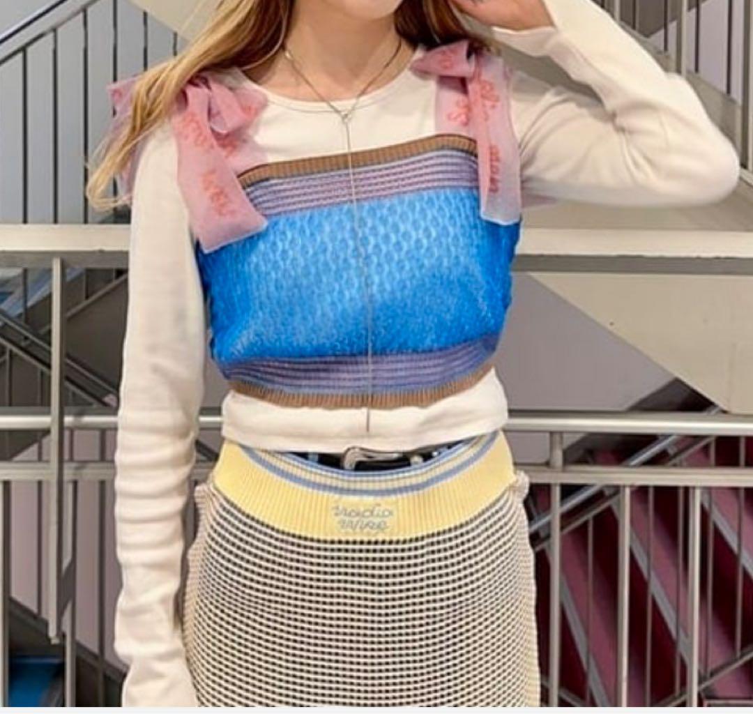 NadiaWire ナディアワイヤー × RayBEAMS リボン ビスチェ