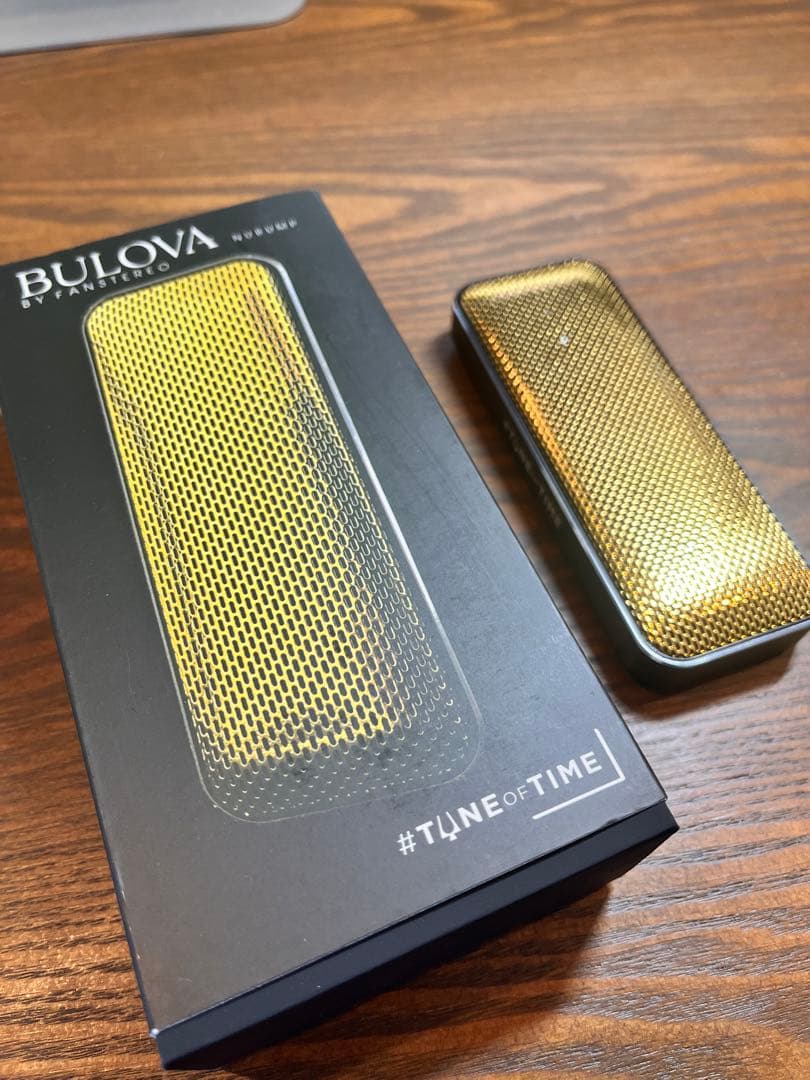 BULOVA ワイヤレススピーカー #TUNEofTIME ゴールド