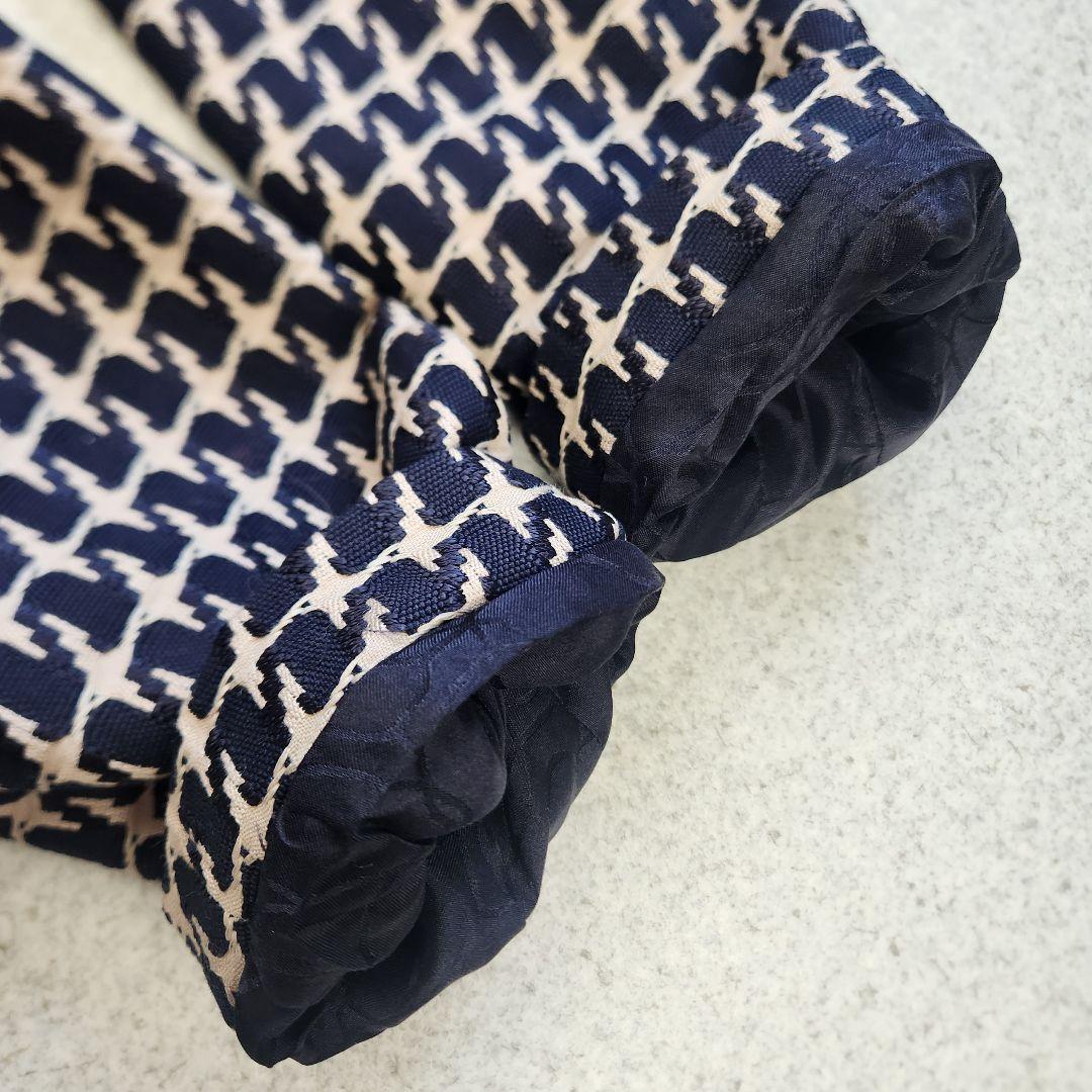 CHANEL ✨01P ツイード ジップアップ ジャケット レザー切替 38