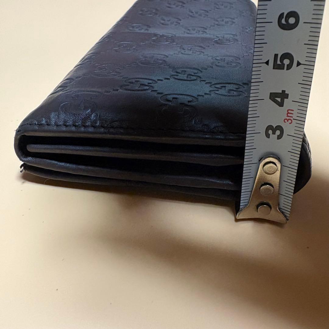 GUCCI GGモチーフ レザー長財布 ダークブラウン