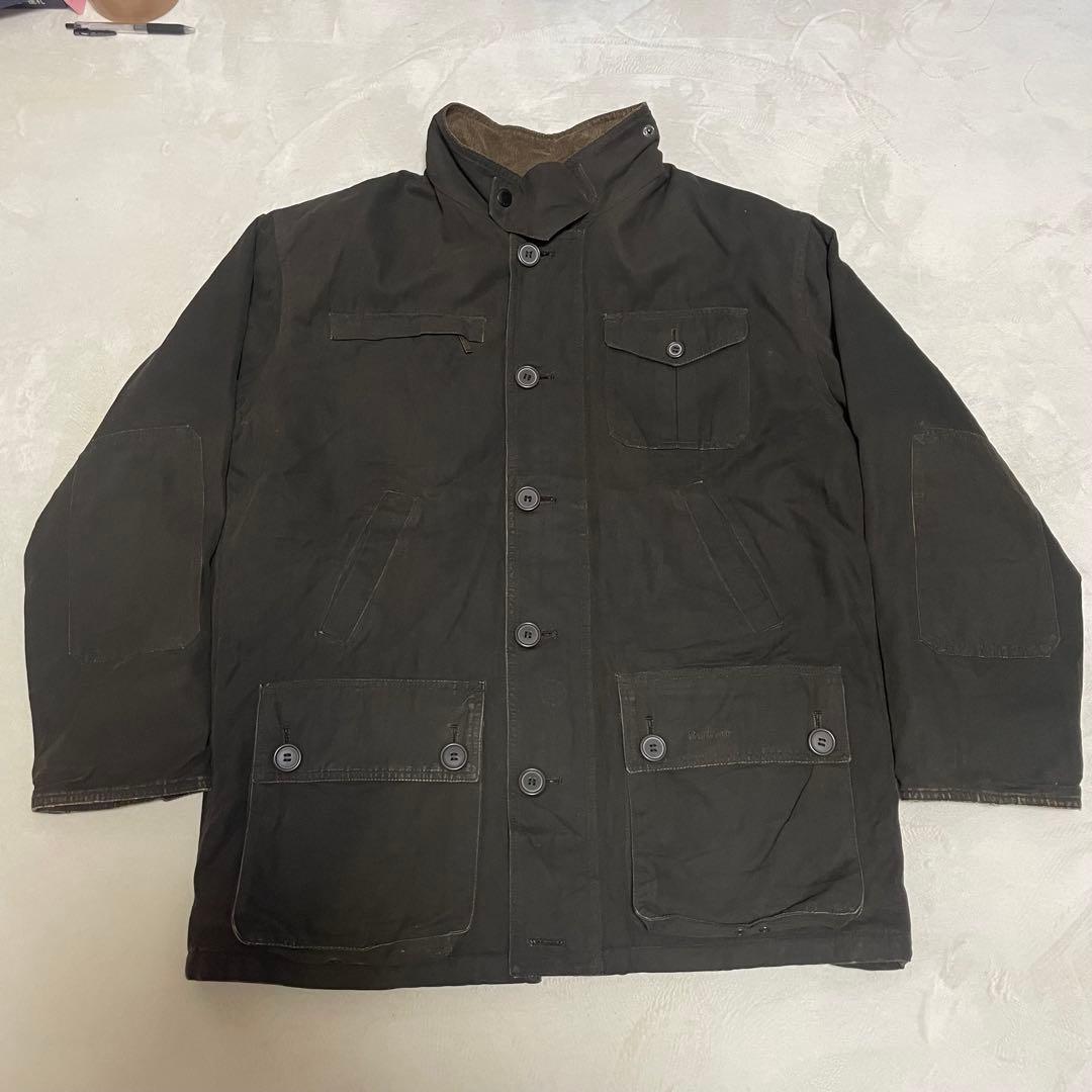 希少 90s バブアー barbour オイルドコットンジャケット 6ポケット