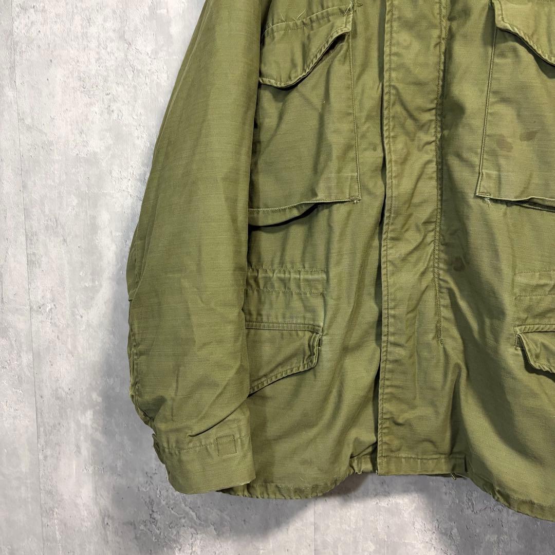 りゅうちゃん様希少67年製米軍実物M-65 2nd アルミジップ S-Mアルファ