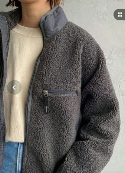 美品！ジムフレックス　ボアフリースブルゾン