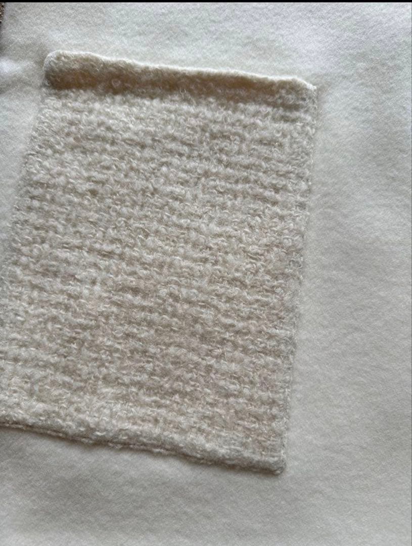 新品 定価5万　tomorrowland ダブルフェイスシャギー ノーカラージレ