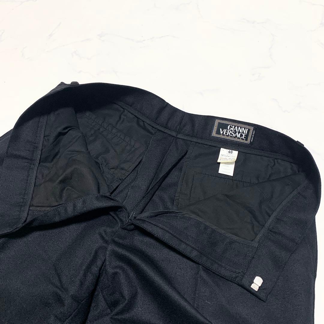 希少 ジャンニヴェルサーチ スーツ セットアップ メデューサ ブラック 黒 48
