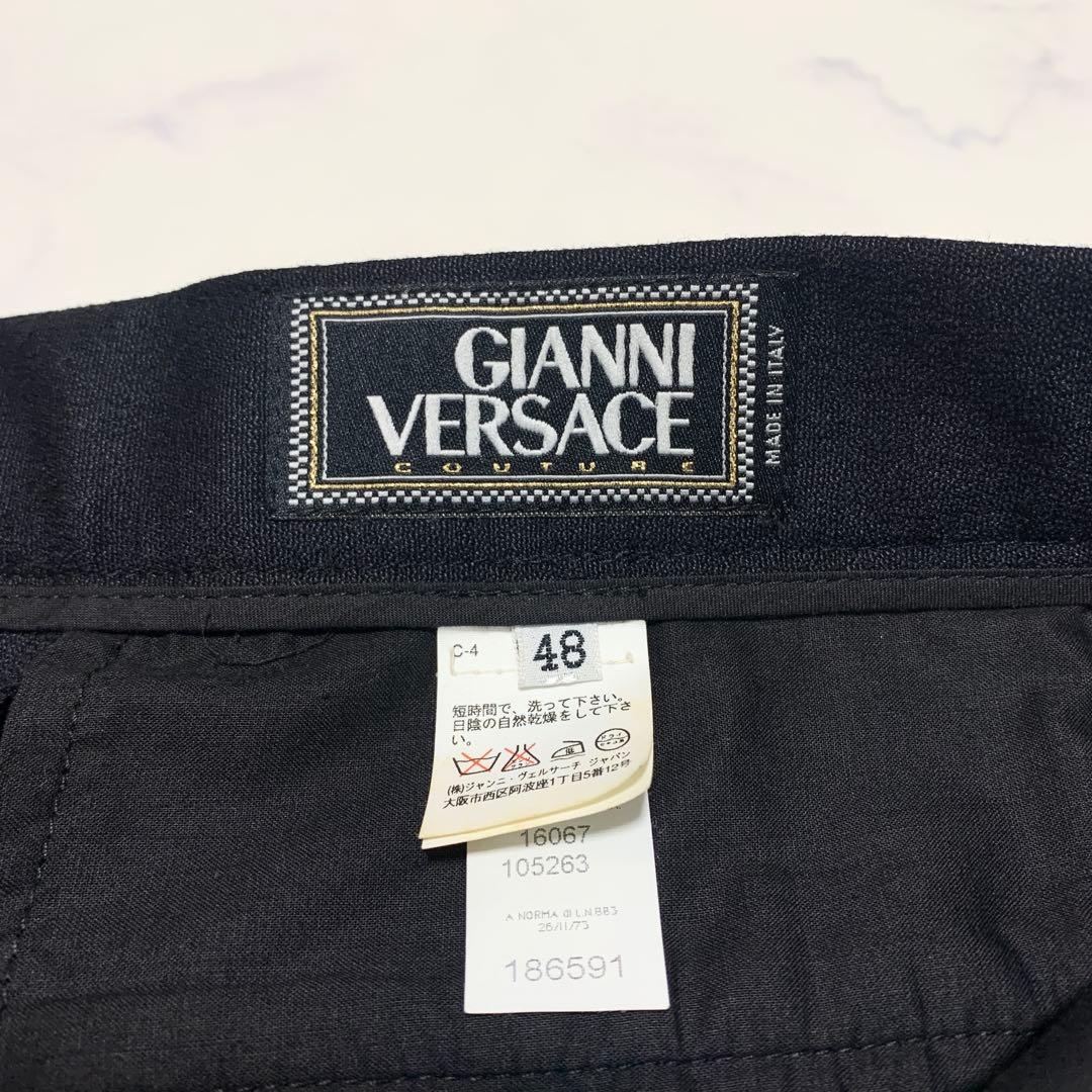 希少 ジャンニヴェルサーチ スーツ セットアップ メデューサ ブラック 黒 48
