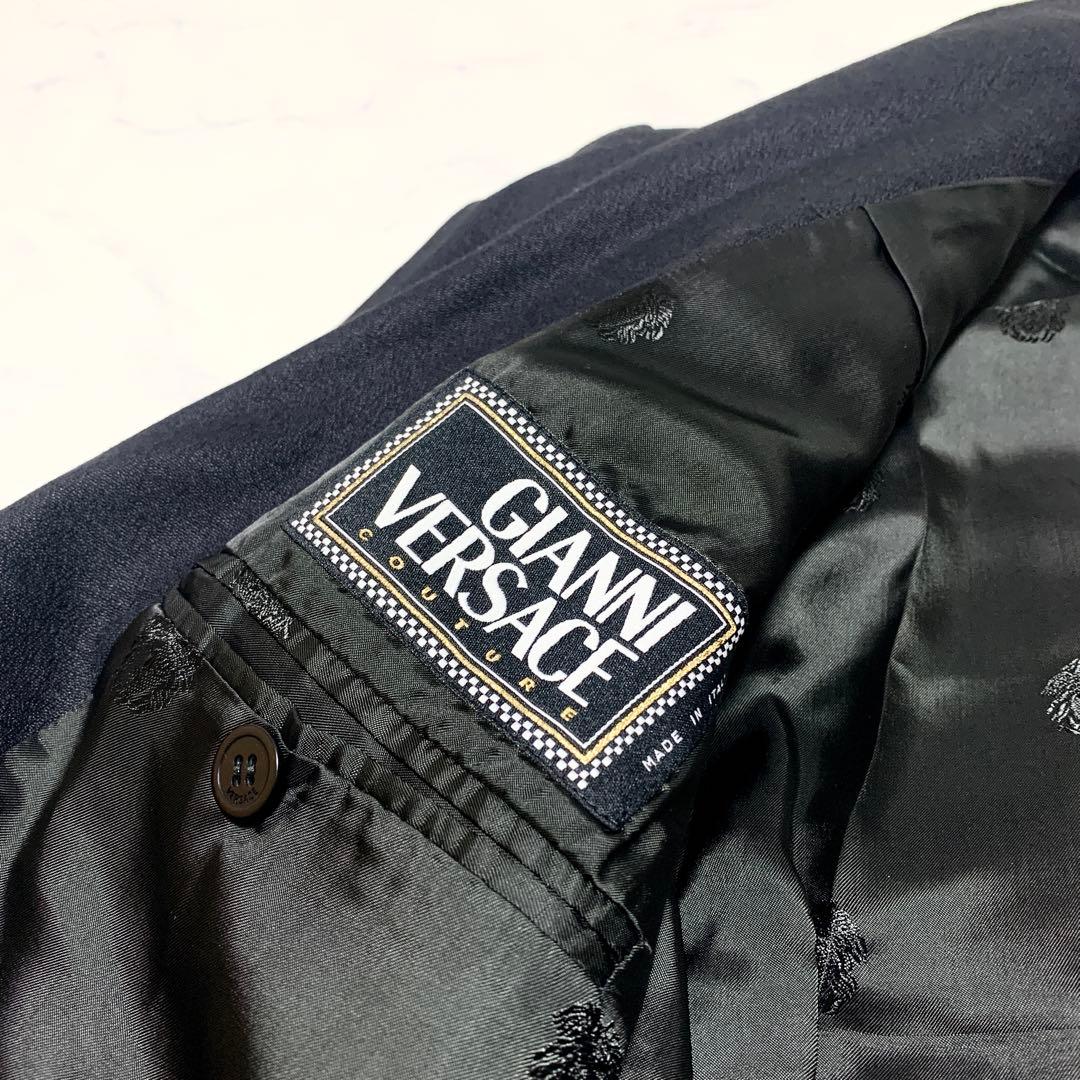 希少 ジャンニヴェルサーチ スーツ セットアップ メデューサ ブラック 黒 48