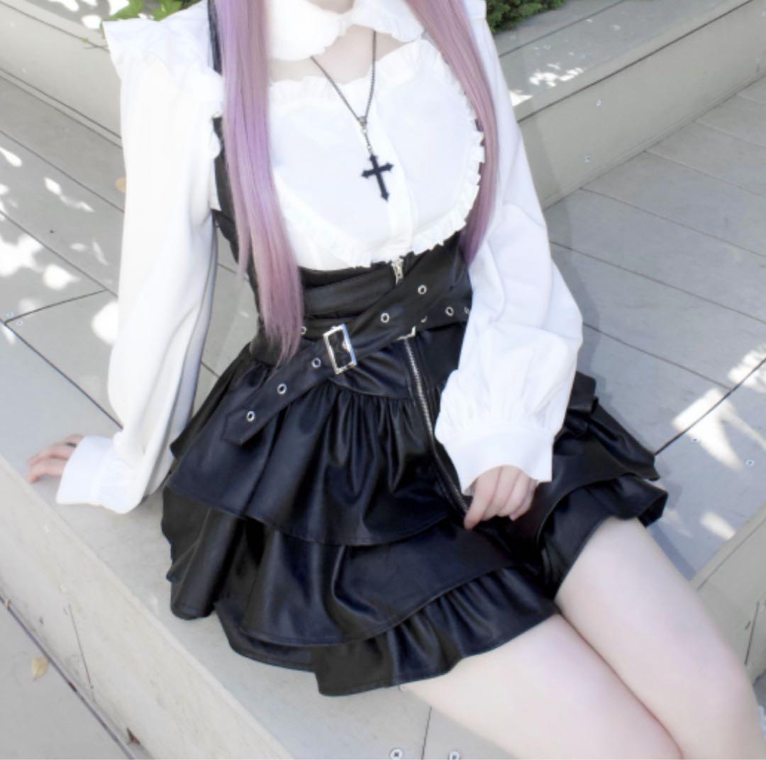 Qooza レザースカート