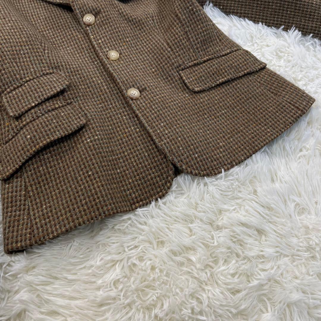 イタリア製✨カシミヤ混✨ラルフローレン　レディースジャケット　ツイード　L相当