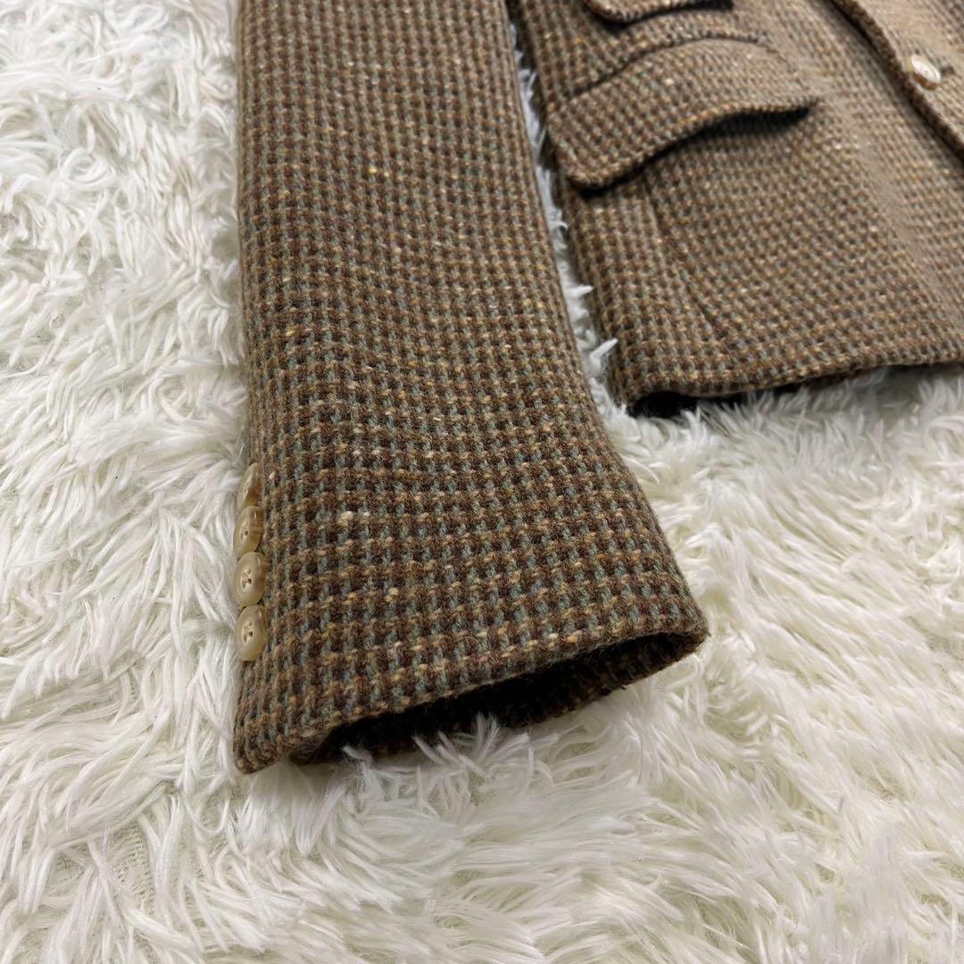 イタリア製✨カシミヤ混✨ラルフローレン　レディースジャケット　ツイード　L相当