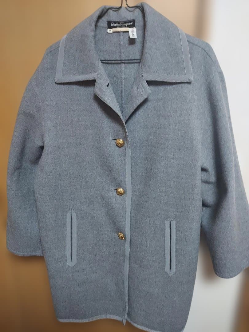 Salvatore Ferragamo グレー ウールジャケット XS