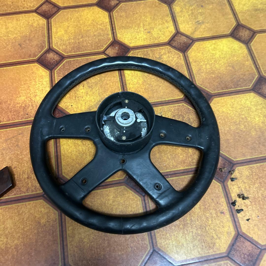 激安　BBS スポーツステアリング 黒 レザー