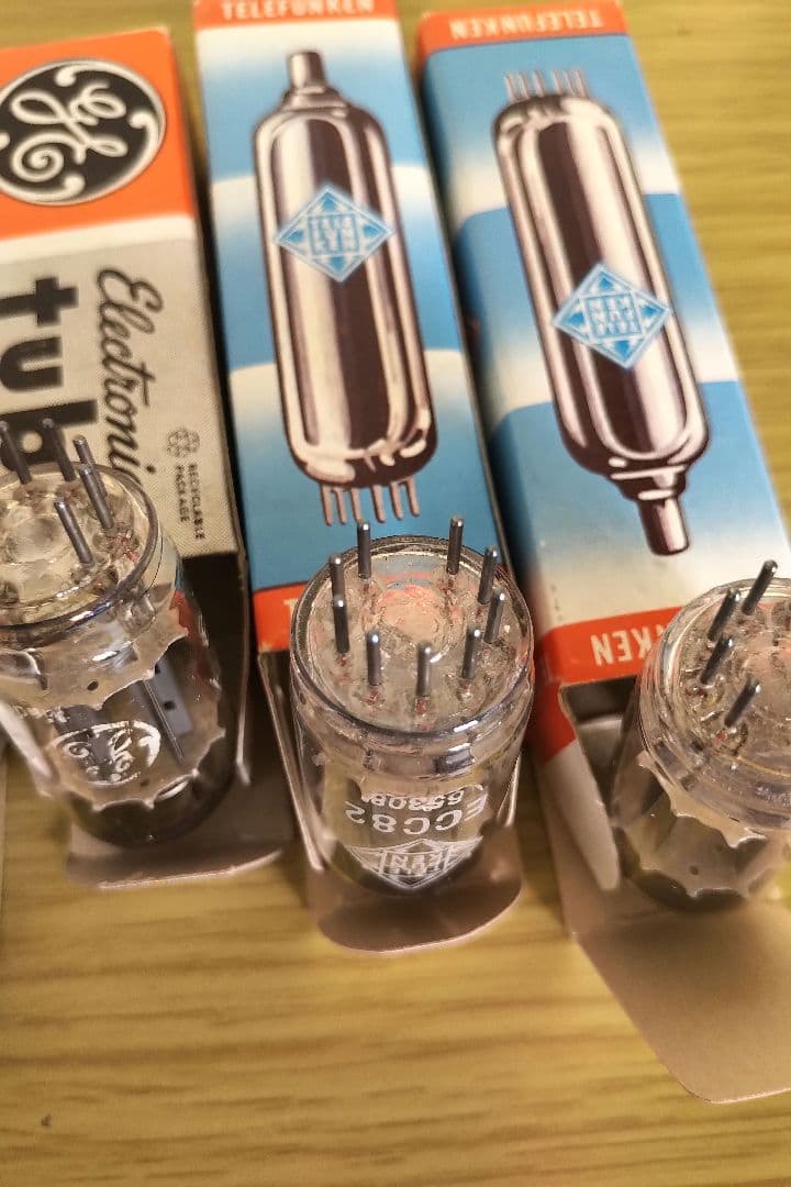 Telefunken GE 真空管12AX7 ECC83 ECC82 4本セット
