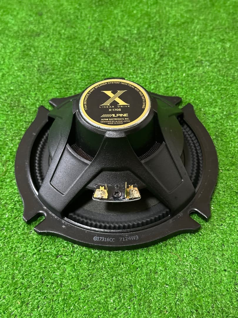 アルパイン X-170S 17cmカースピーカー（ツイーター、ネットワーク付き）