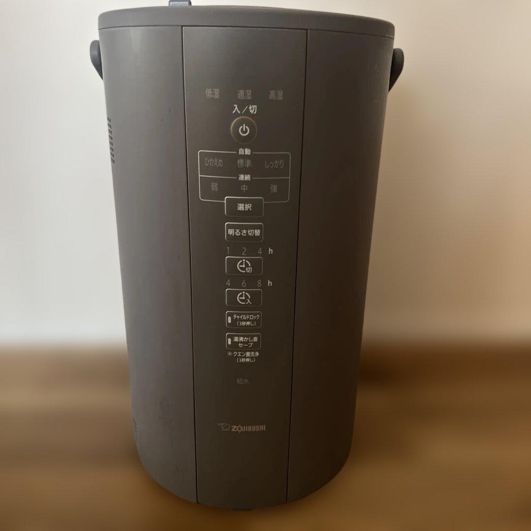 美品 象印 スチーム式加湿器 EE-DC50-HA グレー 大容量 4L