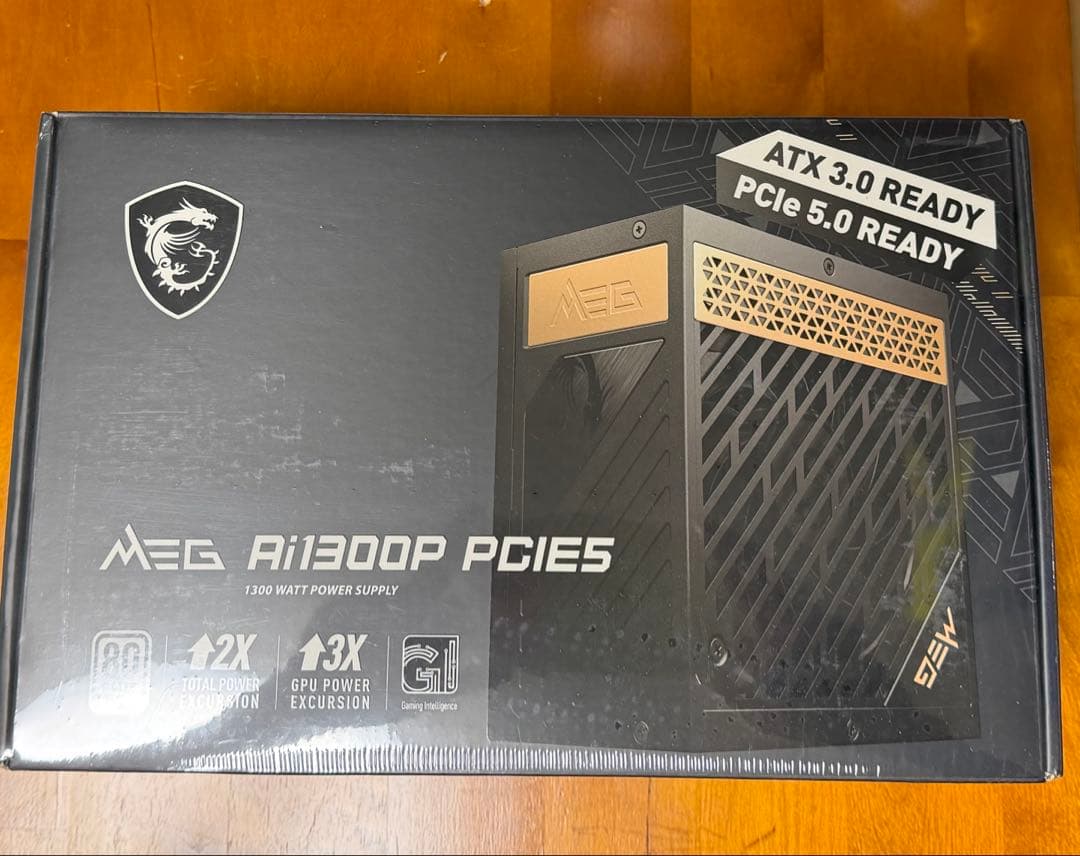 【新品】MSI MEG Ai1300P PCIE5 PC電源ユニット 1300W