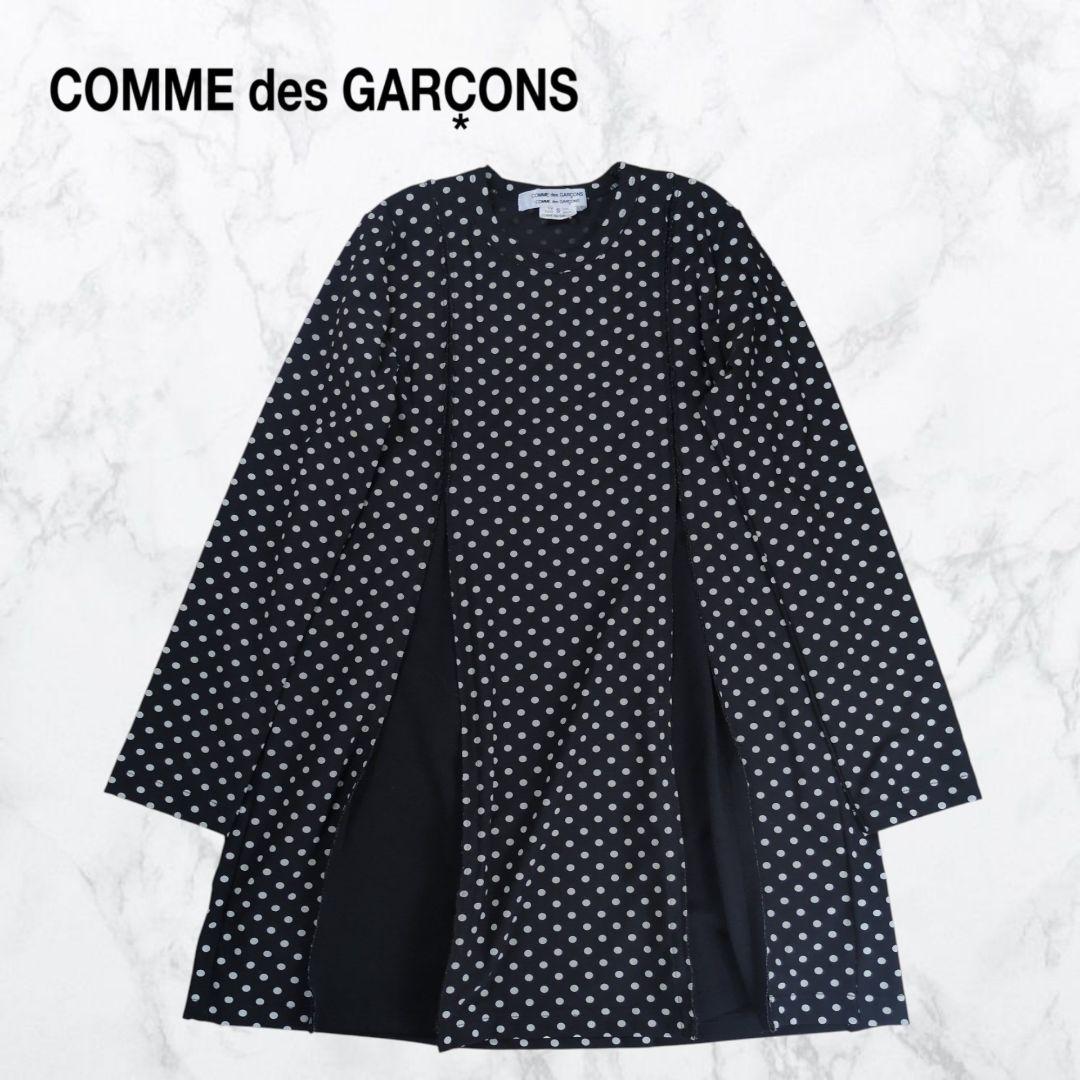 【美品】コムデギャルソン コムコム ポルカドット 切替カッティング チュニック