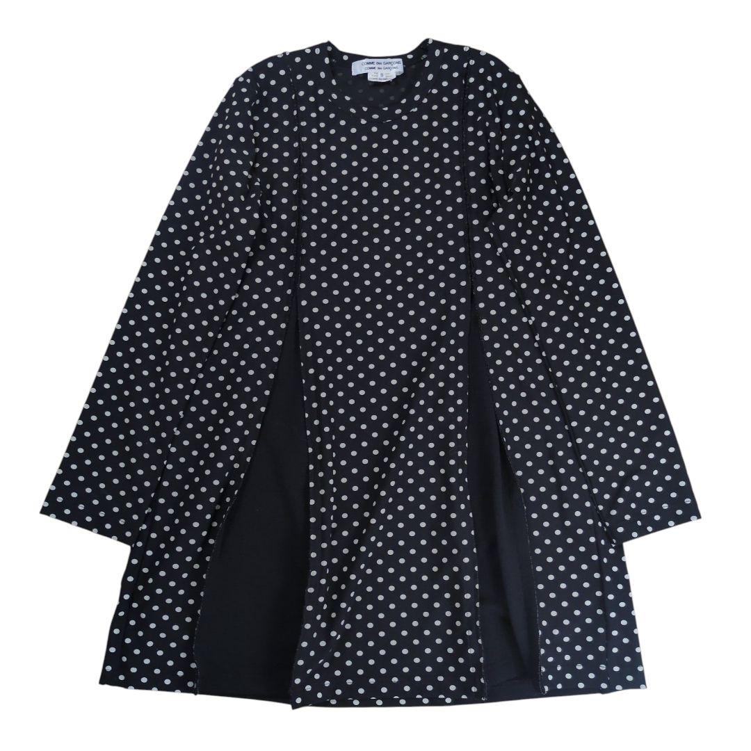 【美品】コムデギャルソン コムコム ポルカドット 切替カッティング チュニック