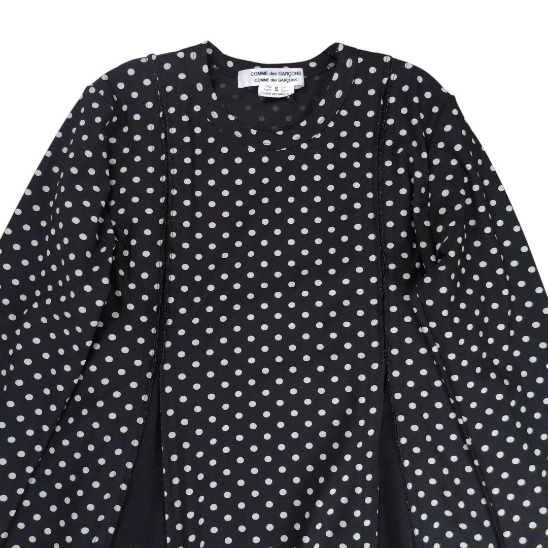 【美品】コムデギャルソン コムコム ポルカドット 切替カッティング チュニック