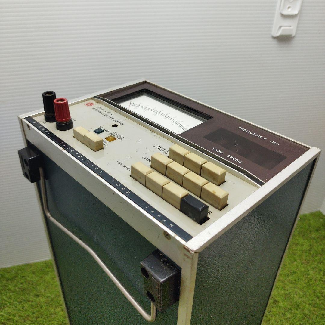 WOW&FLUTTER METER ワウフラメーター 677A ニキシー管