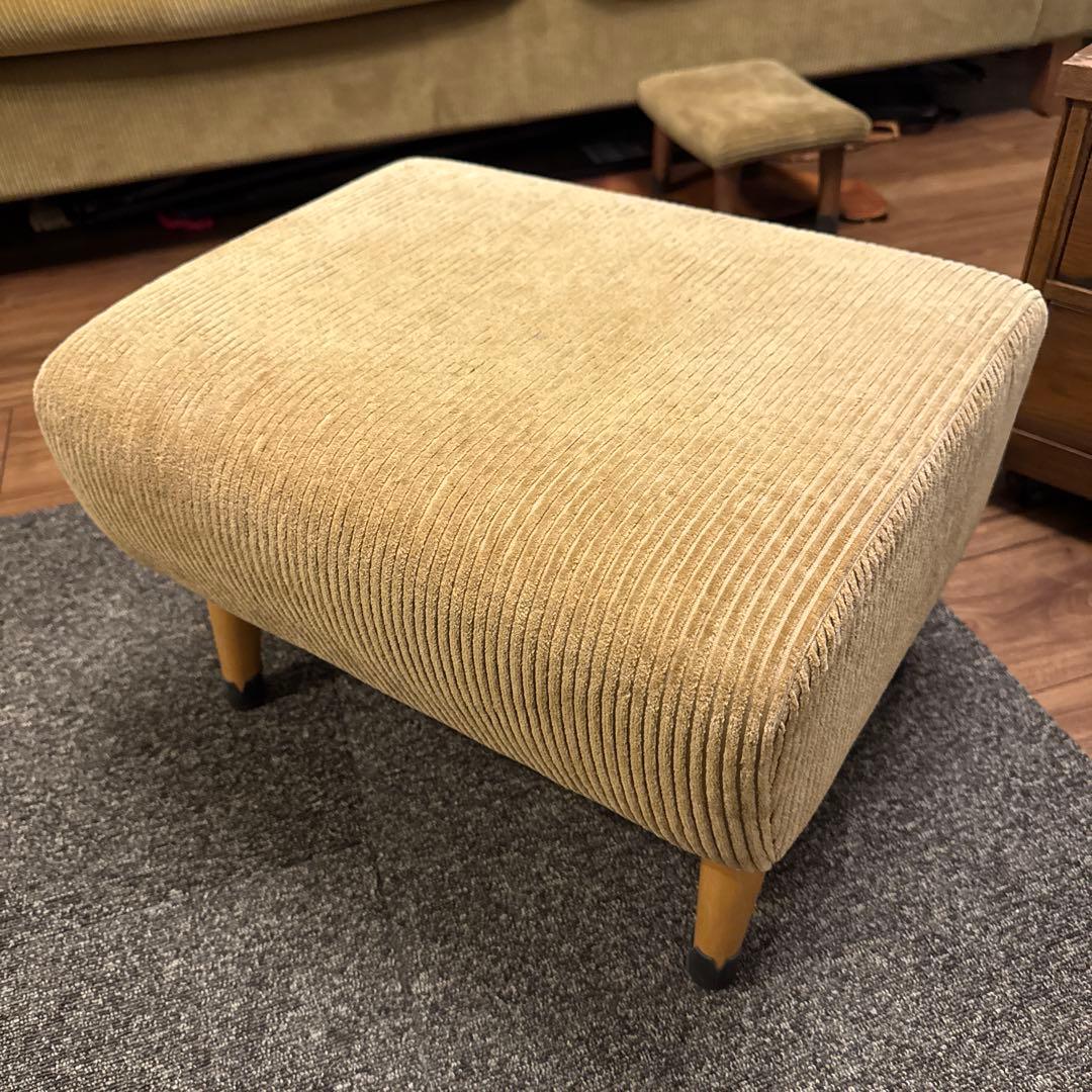 truck furnitureコーデュロイ オットマン　トラックファニチャー