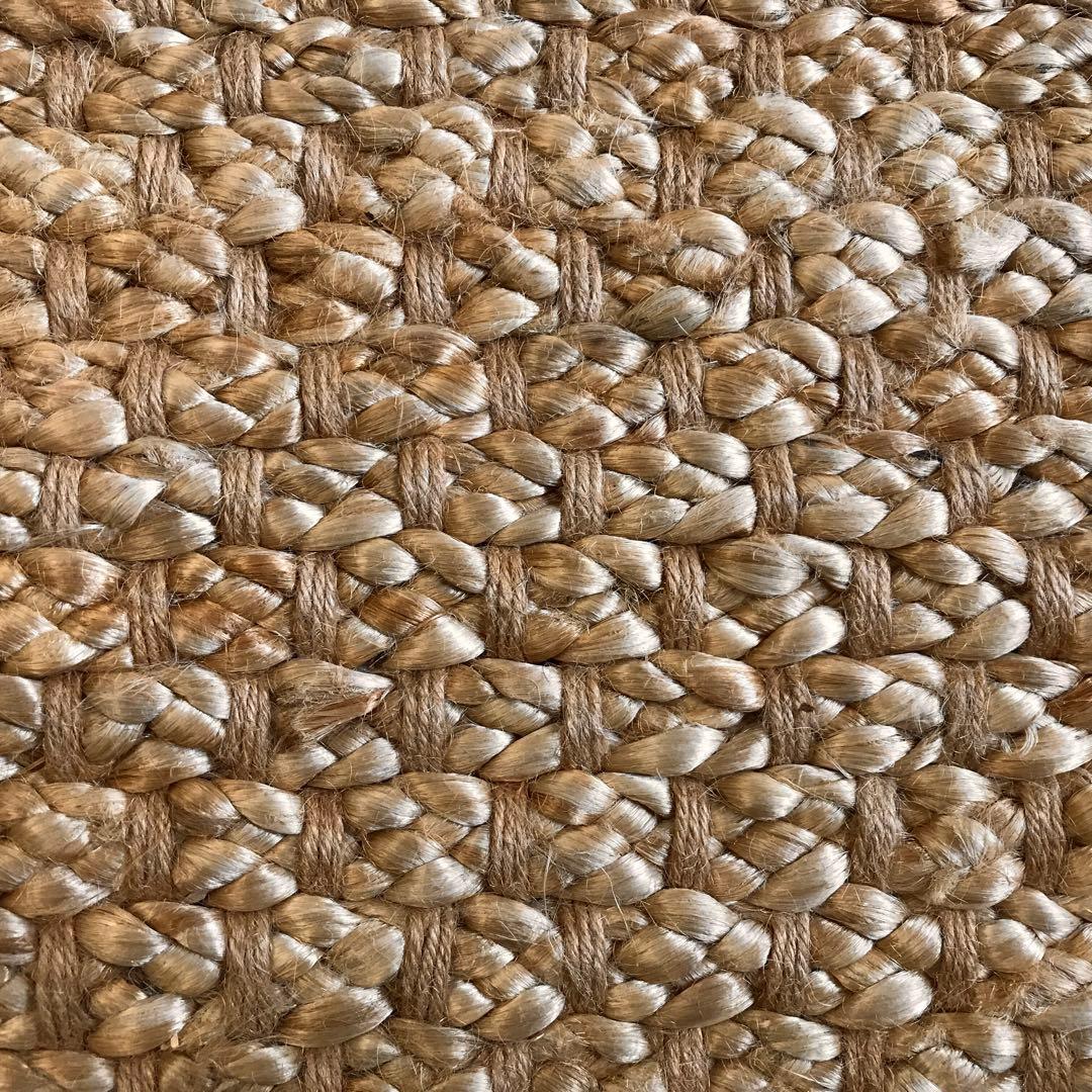 144x197cm ラグ ラグマット 麻 ジュート 夏用 天然素材 店舗使用可