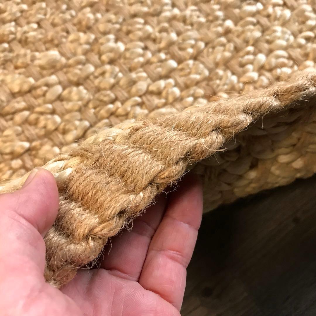 144x197cm ラグ ラグマット 麻 ジュート 夏用 天然素材 店舗使用可