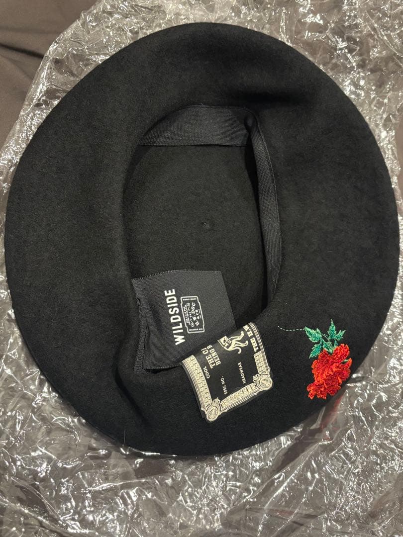 【極備品タグ有新品】WILDSIDE ヨウジヤマモト ベレー帽 黒
