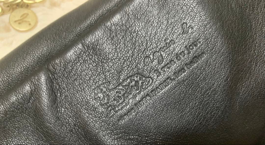 agnes b. アニエスベー　チェーンボディバッグ　レザー　ショルダーバッグ